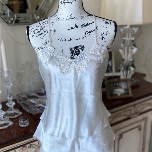 Victoria's Secret Other - Victoria’s Secret Vintage Gold Label Camisole & Tap Shorts Set